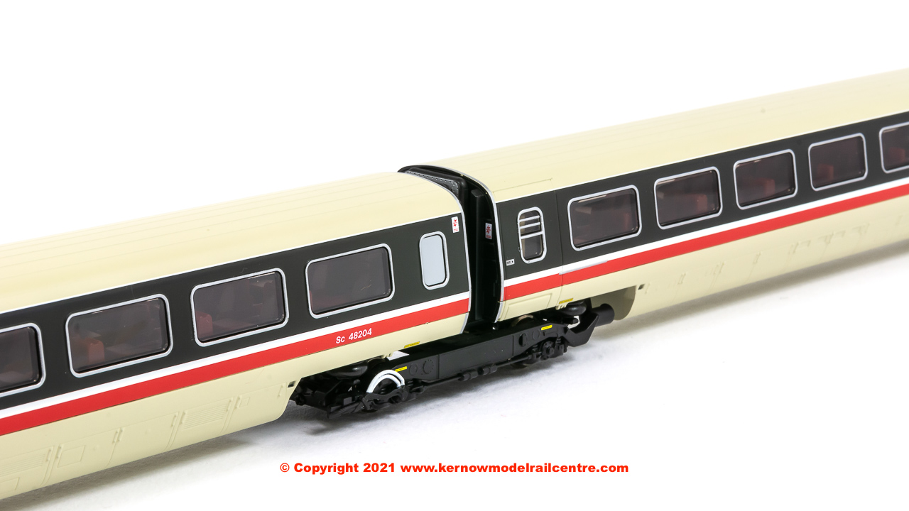 R40011 Hornby Class 370 Advanced Passenger Train 2-car TS Trailer Standard Coach Pack number 48203 + 48204 in Intercity livery